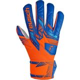 Reusch Attrakt Solid Kemikli Çocuk Kaleci Eldiveni (Kemikli) 5472510-2290 5 - Turuncu - Mavi