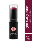 Reva Çok Amaçlı Stick Allık, Far, Dudak Renklendirici & Lip Cheek Eye Tint-Vegan & Temiz Içerikrv112 Pancar Kırmızı