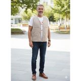 Reva Erkek Mevsimlik Yelek - 2XL - Krem
