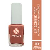 Reva Gül Kurusu Dudak & Yanak Renklendiricisi-lip & Cheek Tint Velvet Whispers No:751 10 ml - Gül Kurusu - 751