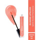 Reva Işıltılı Dudak Parlatıcısı - Hi-Shine Lip Gloss Orange Red - No: 205 - Vegan & Temiz Içerik Canlı Turuncu