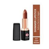 REVA Shimmer Lipstick Light Brown-Brown Series-Işıltı Ruj Kahve Serisi No:917 4 gr