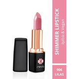 REVA Shimmer Lipstick Lilas No:906 Işıltılı Parlak Vegan Temiz Ruj