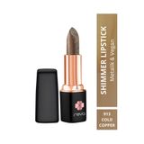 REVA Shimmer Lipstick Metalic Cold Copper-Brown Series-Işıltı Ruj Kahve Serisi No:913 4 gr