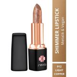 Reva Shimmer Lipstick Metalic Light Copper-Brown Series-Işıltı Ruj Kahve Serisi No:912 4 Gr LIGHT COPPER