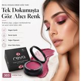 Reva Vegan Krem Göz Farı - No. 303 | Temiz Içerik, Uzun Süre Kalıcı & Mono Cream Eyeshadow - Red Plum - No:303