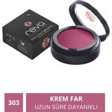 Reva Vegan Krem Göz Farı - No. 303 | Temiz Içerik, Uzun Süre Kalıcı & Mono Cream Eyeshadow - Red Plum - No:303