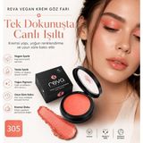 Reva Vegan Krem Göz Farı - No. 305 | Temiz Içerik, Uzun Süre Kalıcı & Mono Cream Eyeshadow - Emberglow - No:305