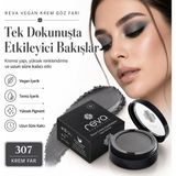 Reva Vegan Krem Göz Farı - No. 307 | Temiz Içerik, Uzun Süre Kalıcı & Mono Cream Eyeshadow - Smokey - No:307
