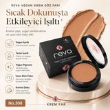Reva Vegan Krem Göz Farı - No. 308 | Temiz Içerik, Uzun Süre Kalıcı & Mono Cream Eyeshadow - Sand Stone - No:308