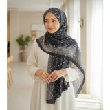 Revam Collection Ceylan Desen Pamuk Soft Şal Füme-Gri - Fume-Gri