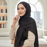 Revam Collection Revam Collectıon G Desen Çift Taraflı Ipeksi Kaşmiş Şal - siyah