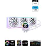Revenge Hexcore 360 Intel / Amd Destekli Isı Dereceli Fan Argb Sıvı Soğutma Cpu Işlemci 360MM Sıvı Soğutma Sistemi - Beyaz