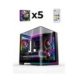 Revenge Nova Plus Curved 5xARGB Fanlı Kumandalı USB 3.0 Temperli Cam Panoramik Akvaryum Gaming Bilgisayar Kasası