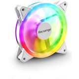 Revenge RV-400 12CM Sabit Yanan Rainbow Kasa Fanı Molex Bağlantılı LED Bilgisayar Fanı Revenge Uyumlu - Beyaz