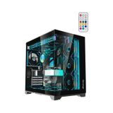 Revenge Supernova x7 ARGB Fanlı ATX Temperli Cam Panel Akvaryum Kumandalı Gaming Bilgisayar Kasası Siyah
