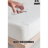 Reverance Bambu Premium Sıvı Geçirmez Fitted Alez %100 Bambu Ultra Konfor Yatak Koruyucu 4 Mevsim Anti Alerjik - Beyaz - 160 x 200 cm