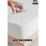 Reverance Bambu Premium Sıvı Geçirmez Fitted Alez %100 Bambu Ultra Konfor Yatak Koruyucu 4 Mevsim Anti Alerjik - Beyaz - 180 x 200 cm