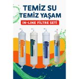 Reverse Osmosis İhlas Aura Cebilon Plus Silver Platinum Uyumlu Kapalı Kasa Su Arıtma Hsc Filtre 4 lü Filitre Seti