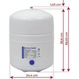 Reverse Osmosis Su Arıtma Cihaz Tankı 8 Lt 2.2 NSF Belgeli Antibakteriyel Steril Çelik