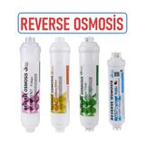 Reverse Osmosis Water System Kapalı Kasa 4 Lü Set Inline Su Arıtma Filtresi Ro 122