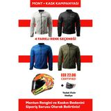 Revertech Şehir Içi Kullanıma Uygun Korumalı Yazlık Motosiklet Montu + Hediye Axxıs Draken S Bombs A5 Kask 🎁 - XL