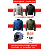 Revertech Şehir Içi Kullanıma Uygun Korumalı Yazlık Motosiklet Montu + Hediye Axxıs Draken S Bombs B7 Kask 🎁 - 2XL