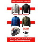 Revertech Şehir Içi Kullanıma Uygun Korumalı Yazlık Motosiklet Montu + Hediye Axxıs Draken S Dınatoon B5 Kask 🎁