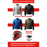 Revertech Şehir Içi Kullanıma Uygun Korumalı Yazlık Motosiklet Montu + Hediye Axxıs Draken S Jolly Cs Kask 🎁 - 3XL