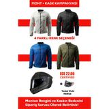Revertech Şehir Içi Kullanıma Uygun Korumalı Yazlık Motosiklet Montu + Hediye Axxıs Draken S Mp4 B1 Kask 🎁 - XL