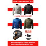 Revertech Şehir Içi Kullanıma Uygun Korumalı Yazlık Motosiklet Montu + Hediye Axxıs Draken S Pumpkın B4 Kask 🎁