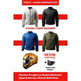 Revertech Şehir Içi Kullanıma Uygun Korumalı Yazlık Motosiklet Montu + Hediye Axxıs Draken S Pumpkın C3 Kask 🎁 - 3XL