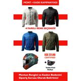 Revertech Şehir Içi Kullanıma Uygun Korumalı Yazlık Motosiklet Montu + Hediye Axxıs Draken S Sımıan B4 Kask 🎁 - XL