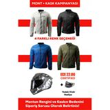 Revertech Şehir İçi Kullanıma Uygun Korumalı Yazlık Motosiklet Montu + Hediye Axxıs Draken S Trooper D2 Kask