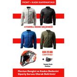 Revertech Şehir Içi Kullanıma Uygun Korumalı Yazlık Motosiklet Montu + Hediye Axxıs Draken S Trooper E5 Kask 🎁 - 2XL