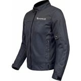 Revertech Siyah Yazlık Fileli Motosiklet Montu Korumalı Nefes Alan Hafif Mont Buff ve Anahtarlık Hediyeli 3XL