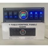 Revex Temiz Su+Gri Su+Voltaj Göstergeli 6 Tuşlu Kontrol Paneli Karavan ve Marin