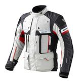 Revit Defender Pro Gore-Tex Gri-Kırmızı Motosiklet Montu
