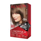 Revlon ColorSilk Beautiful Color Saç Boyası 50 Açık Küllü Kahve
