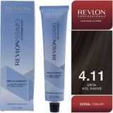 Revlonissimo Colorsmetique™ CC 4.11 Yoğun Küllü Orta Kahve Kalıcı Saç Boyası 60 ml