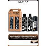REVOLA EXPERT Kristal A Plus Brezilya Fönü Keratin Protein Botox Kıvırcık Saç Düzleştirici Seti 5 Li Bakım 1000ml
