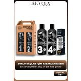REVOLA EXPERT Kristal A Plus Brezilya Fönü Keratin Protein Botox Kıvırcık Saç Düzleştirici Seti 5 Li Bakım 500 ml