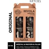 REVOLA EXPERT KRİSTAL & PROTEİN & HİDROLİZE KERATİN SAÇ DÜZLEŞTİRİCİ VE SAÇ BAKIM SETİ 250 ML