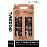 revola Kristal Botox Filler Saç Ve Sakal Şekillendirici Krem 1000 ml & 1000 ml Şampuan Orıjınal