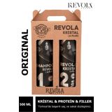 revola Saç Bakım Kristal Protein & Keratin Saç Ve Sakal Düzleştirici Ürün Krem 500 ml 500 ml Şampuan
