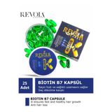 revola Saç Yağı Biotin Kapsül B7 Vitamin Saç Bakımı Ve Parlaklık Ve Hızlı Saç Uzatma 25 Kapsül