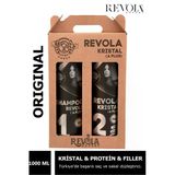 Revola,Kristal Protein&Filler&Keratin Saç Ve Sakal Düzleştirici Ürün Krem 1000Ml Şampuan 1000Ml Orijinal