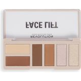 Revolution Face Lift Palet Light To Medium 6 Renk Yüz Gerdirme Allık Kontür ve Bronzer Paleti