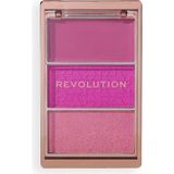 Revolution Hot Pink Flag Allık Paleti Toz Formda Yüksek Pigmentasyon ve Doğal Görünüm Sunar