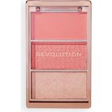 Revolution Icon Authentic Peach Toz Allık Paleti Yüksek Pigmentasyonlu Doğal Görünüm Sağlar